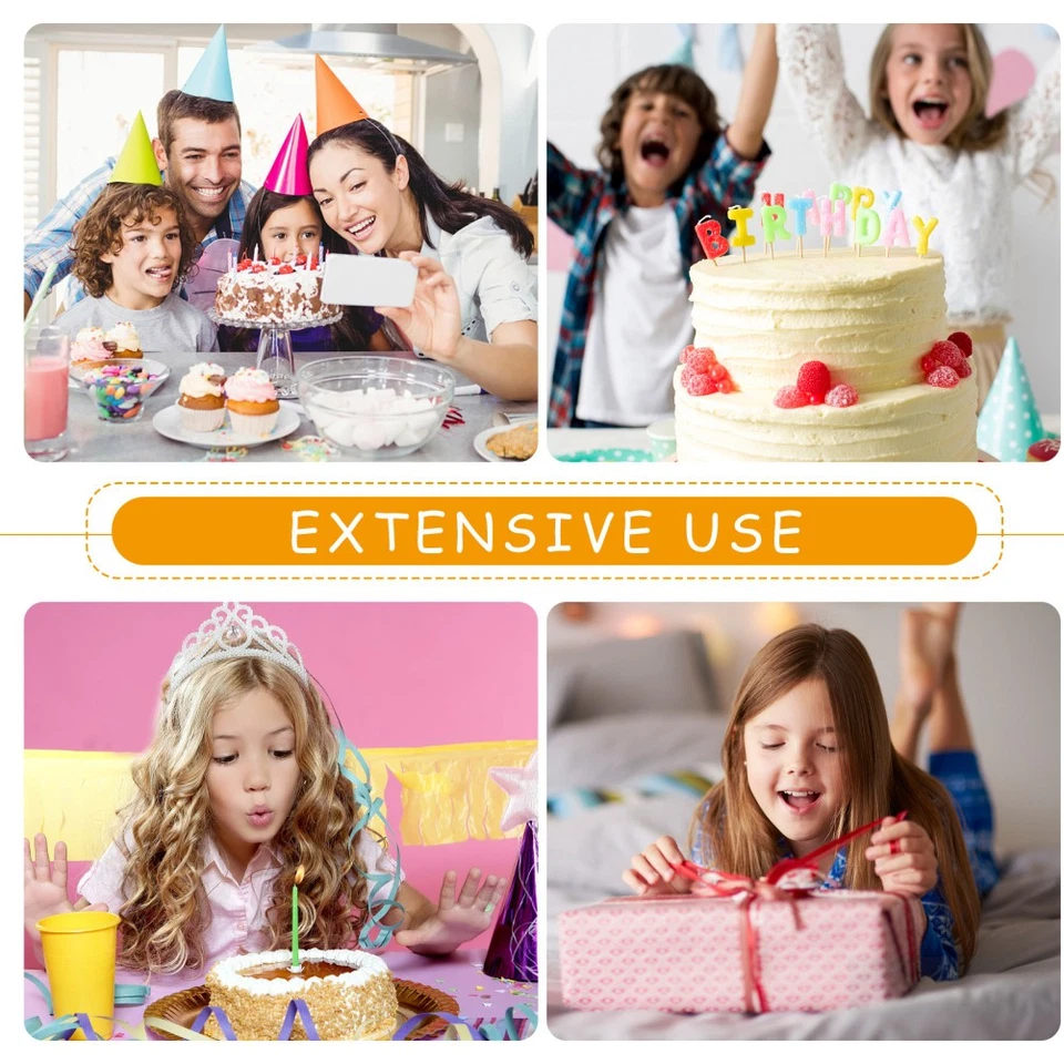  Accesorios de Cumpleaños para Niñas Cono Sombreros Decorativos Niño Gorra Fiesta Foto 2 de 4