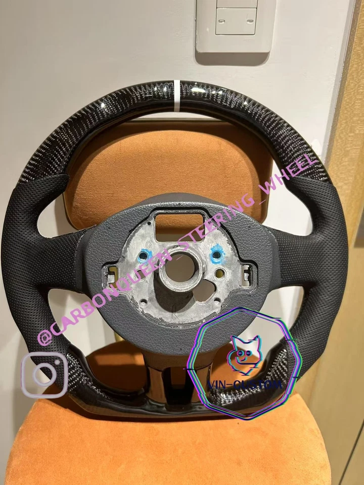  Volante FIBRA DE CARBONO PARA VW/MK6/Golf 6/Tiguan/Touran/Caddy/Polo/JETTA Foto 2 de 4