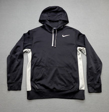 Nike Therma-Fit Hoodie Sweatshirt Men's Size Small Black Activewear Pullover