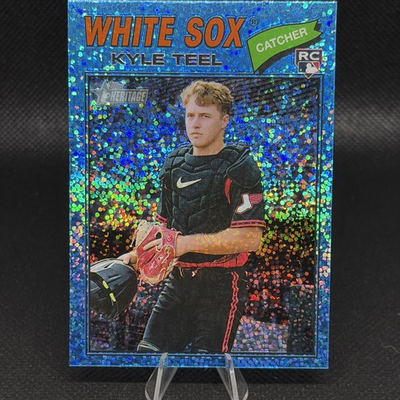 #ad 2026 Topps Heritage Kyle Teel RC Blue Sparkle Chicago White Sox #182 $4.00