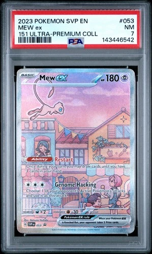 2023 POKEMON SVP PROMO 151 ULTRA-PREMIUM COLLECTION #053 MEW EX PSA 7