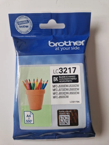 Brother Original LC3217 Black Ink Cartridge Dated 2022 New Sealed
