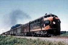 RR Print-CHICAGO GREAT WESTERN CGW 109C F3A at West Chicago Il  7/5/1957
