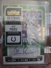 Panini Contenders 2023 Alec Pierce Veteran Ticket Autograph Green Colts #CTA-API