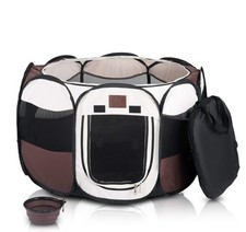 Parkland Pet Portable Foldable Playpen Exercise Kennel Dogs Cats Indoor/Outdo...