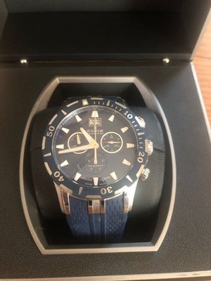 Edox Grand Ocean Quarzuhr Kautschukband gebraucht aus Japan