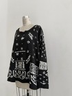 ⭕ 00s Vintage Labrat Bandana Knit sweater  punk shirt black means leather jacket — photo 1