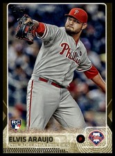 2015 Topps Update #US95 Elvis Araujo Gold #/2015