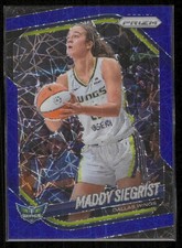 Maddy Siegrist 2025 Panini Prizm WNBA #50 Blue Velocity Prizm Dallas Wings