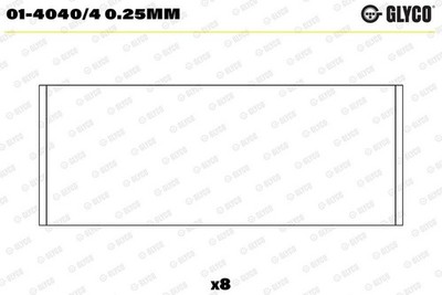 GLYCO Pleuellager 01-4040/4 0.25mm für FORD MAZDA MORGAN