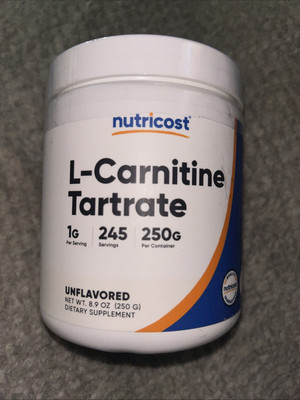Nutricost L-Carnitine Tartrate Powder (250 Grams) - 1 Gram per Serving