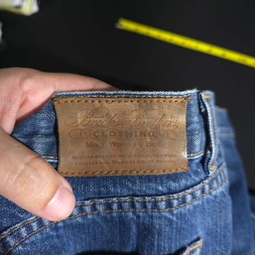 Brooks Brothers Denim Jeans Mens 34x32 Blue Wash Made in USA Classic Straight LX - Photo 11/12