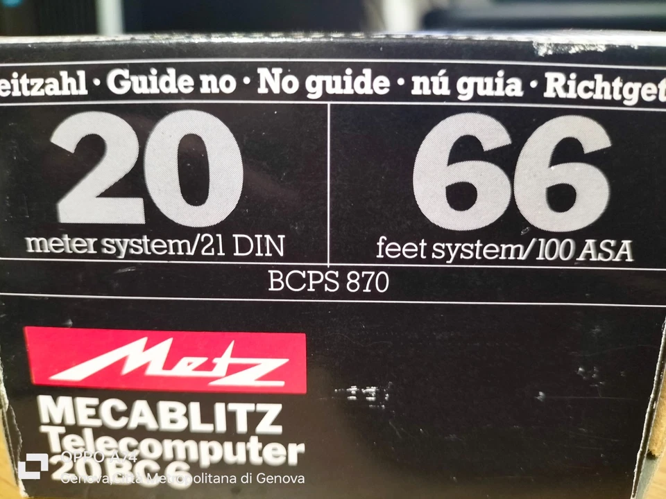 metz mecablitz 20bc6 - flash a innesto - Immagine 2 di 4