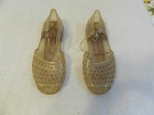Vintage 1980s Rubber Sandal Shoes Size 10--Read