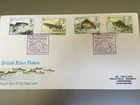 GB STAMPS RARE FIRST DAY COVER 1983 FISHES SALMONS LEAP