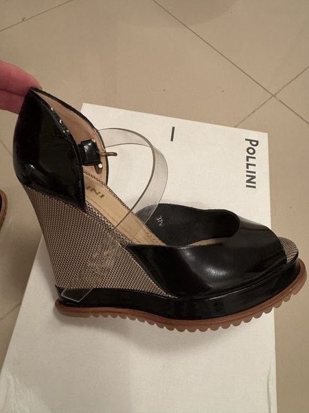 Women Baldinini Heels Black Leather 37