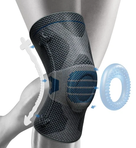 Professional Knee Support, Compression Knee Sleeve with Patella Gel Pad Size L