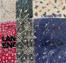 Lands End 100% Cotton Size 3X Mock Neck Holiday Tops - Various Colors