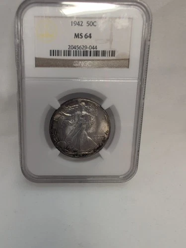 1942 P  NGC MS64 Walking Liberty Silver Half Dollar
