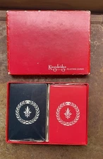 Vintage c1960 Sealed 2 Deck Set Kingsbridge Playing Cards US Playing Card Co