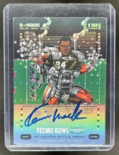 2026 Battle Arena Tecmo Bowl K-Mack Debut Inspired Ink Battlefoil Auto #KMA7