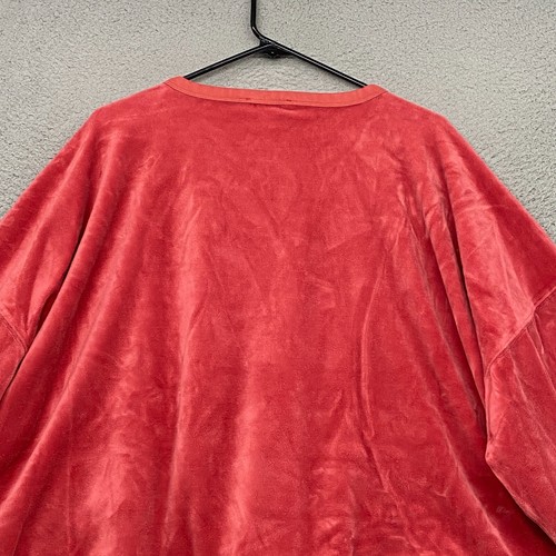 J. Crew Sweatshirt Womens 3X Verlour Crew Neck Coral Pink Relaxed Y2K Lounge - Picture 11 of 14