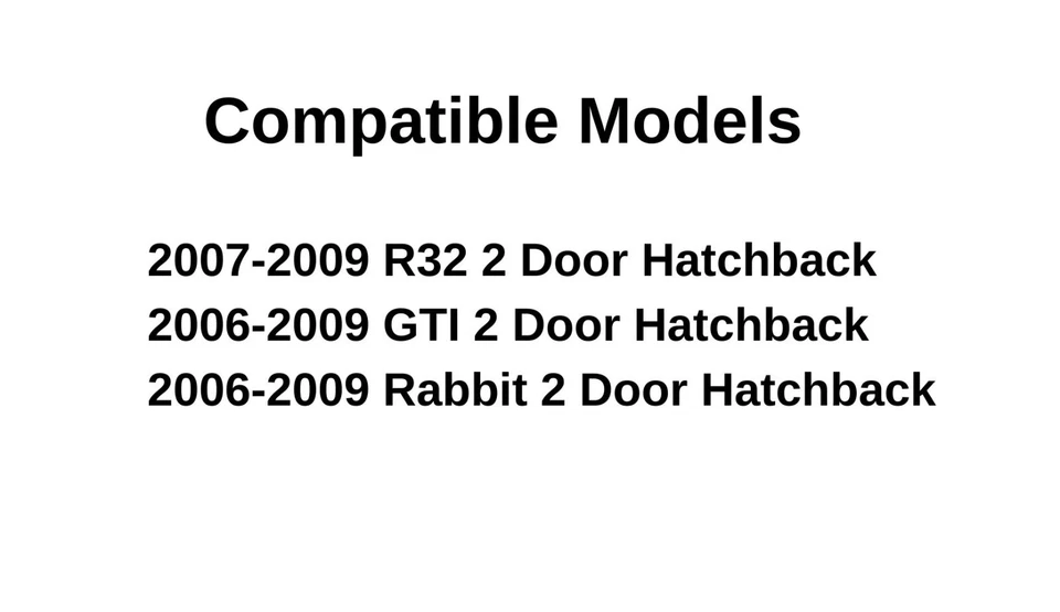 Fit 06-09 Volkswagen R32 GTI Rabbit 2-Dr Passenger Right Side Door Window Glass Foto 2 de 4