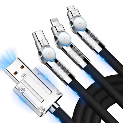 3in1 Fast USB Charging Cable Universal multifunction For Cell Phone Charger Cord