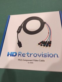 HD Retrovision SNES YPbPr/Component Cable, Super Nintendo, Factory Sealed, New
