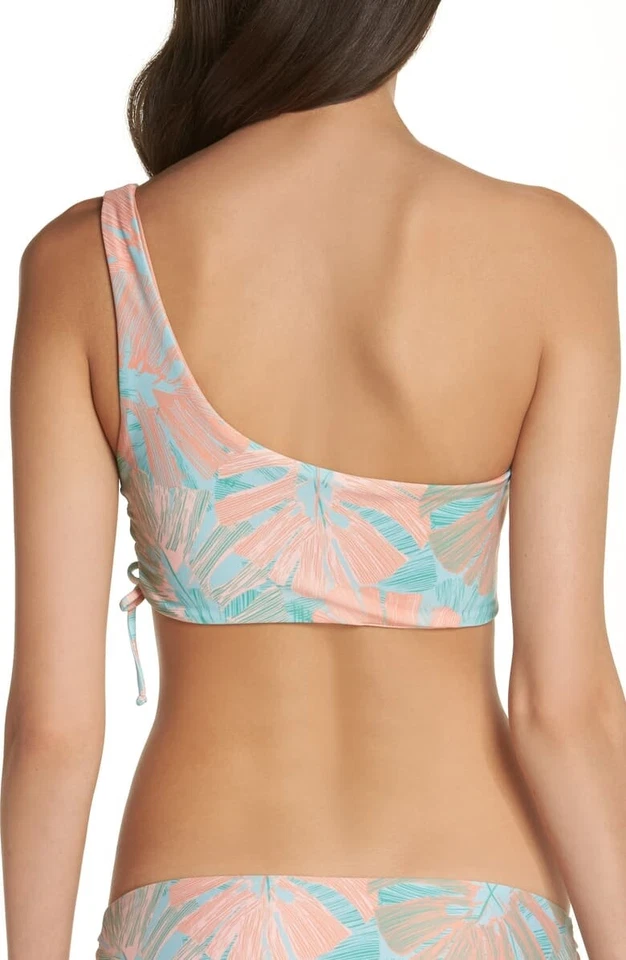 Top de bikini LSpace 236453 coral forro plateado traje de baño talla S Foto 2 de 2