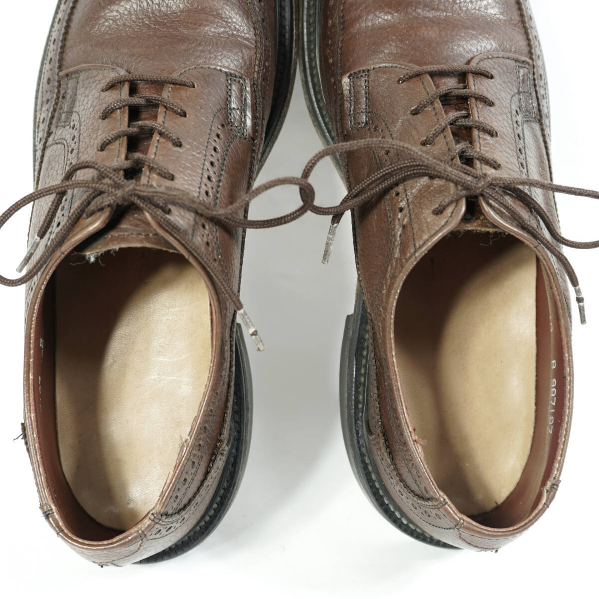 NUNN BUSH LONG WING TIP SHOES 1980s US10.0B Vintage | eBay