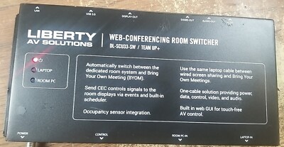 Liberty AV Solutions WEB-CONFERENCING ROOM SWITCHER DL-SCU33-SW/ TEAM UP+. *READ