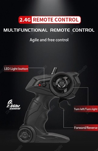 Rc Car 2.4gh Model with LED Lights 2wd High Speed Off-road Remote Control Climbi - Picture 23 of 27