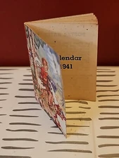 1941 Medici Society Calendar Booklet Made In England Tiny 2"x1.5"