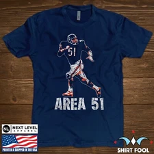 CHICAGO BEARS RETRO DICK BUTKUS "AREA 51" T-SHIRT