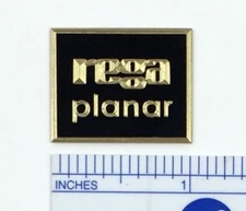 Custom Engraved Solid Brass Rega Planar turntable badge logo