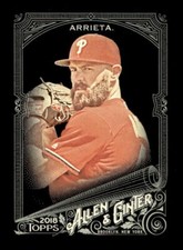 2018 TOPPS ALLEN GINTER X BASEBALL BASE CARD #256 Jake Arrieta Phillies