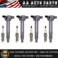 4 Ignition + 4 Denso Iridium Spark Plug for Lexus LS460 IS350 IS250 GS350 06-17