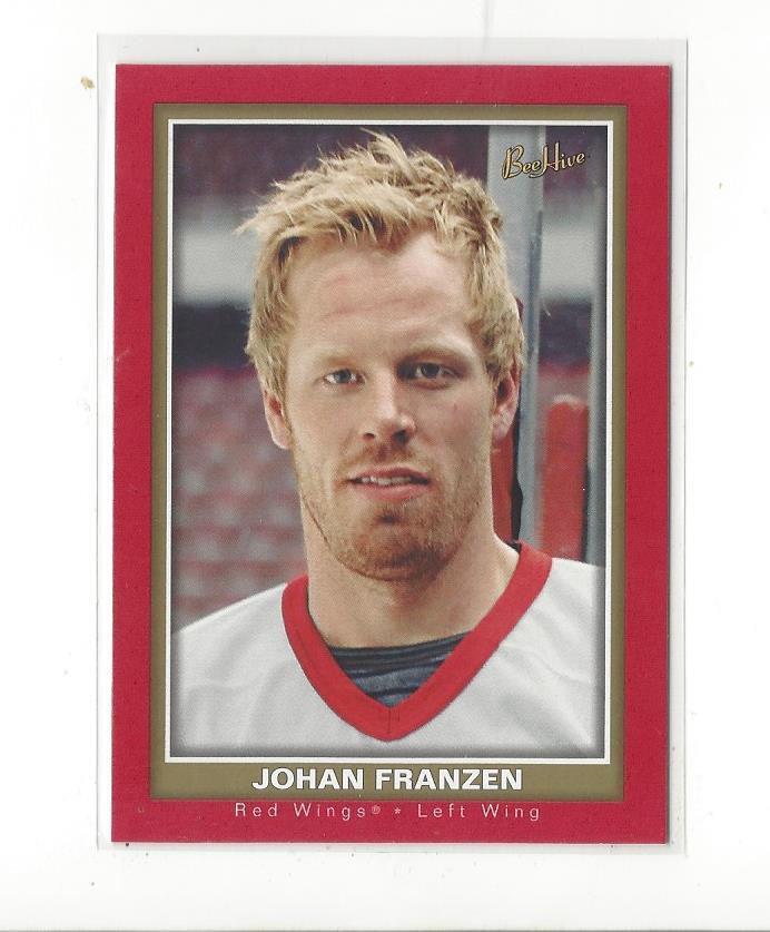 2005-06 Beehive Red #127 Johan Franzen Rookie Red Wings