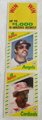 1982 SQUIRT Exclusive 5 Jackson 16 Hendrick CARD PANEL YELLOW Scratch Contest
