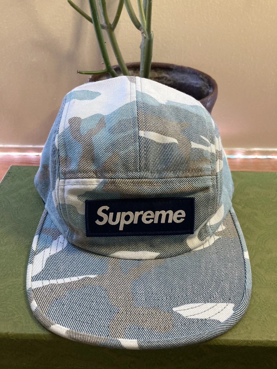 Blue camo top supreme hat