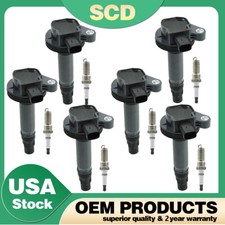 6x Ignition Coils + 6x Spark Plugs Kit for 20...