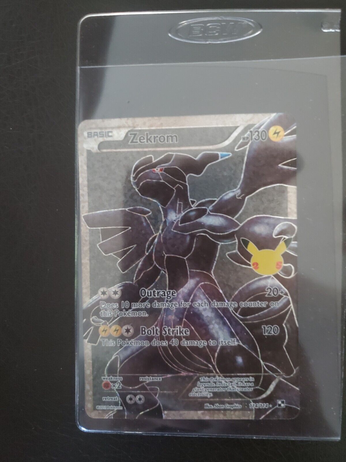 POKEMON • Zekrom RARA REVERSE HOLO • BIANCO & NERO 47/114 NM