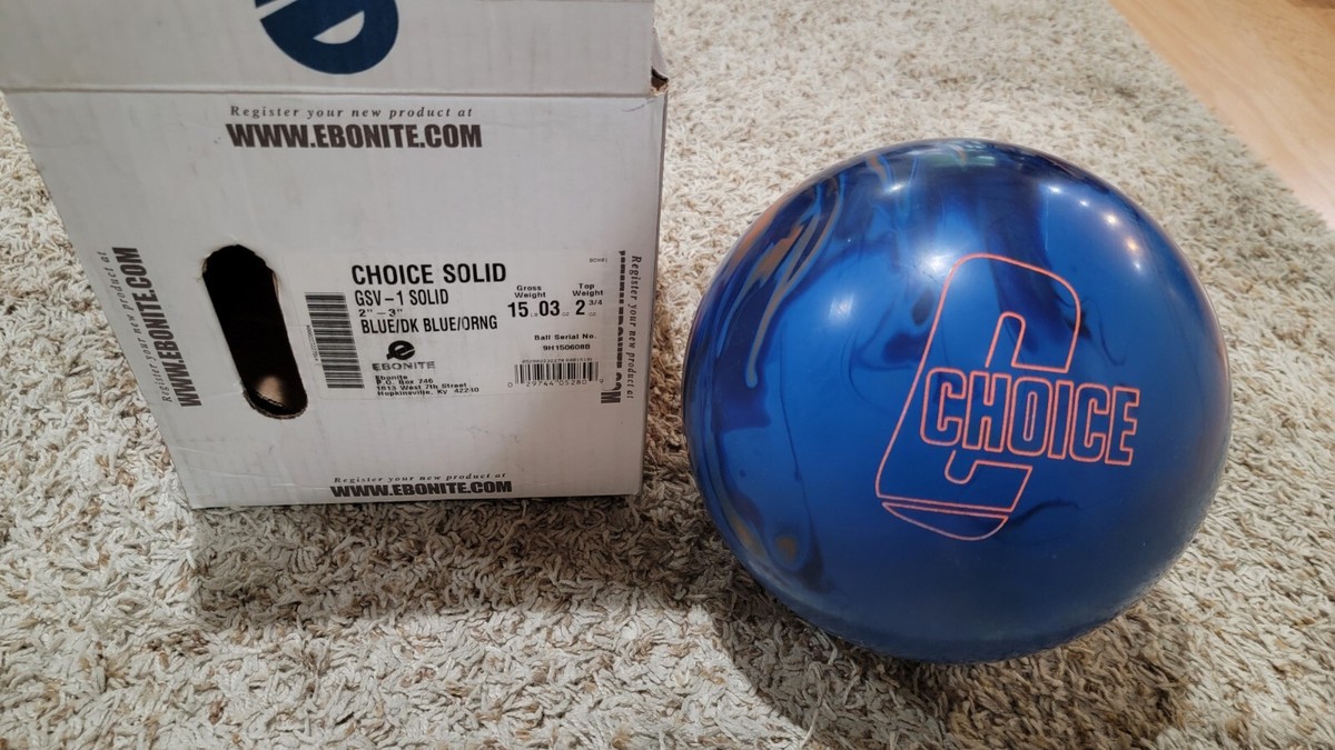 ボウリングボール EBONITE CHOICE 15P EBONITE MISSION ミッション