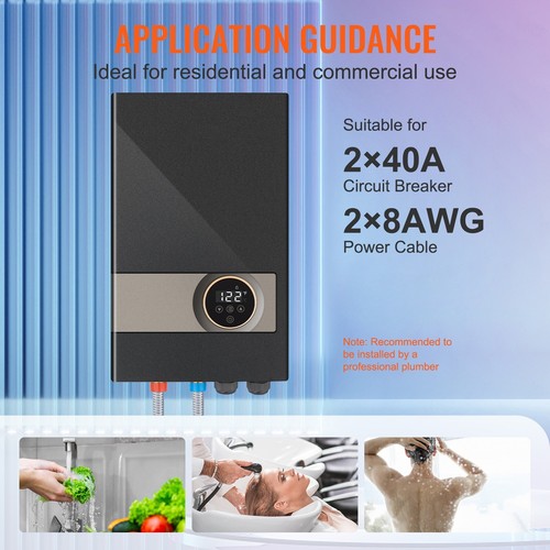 18KW Instant Hot Tankless Water Heater Electric Boiler for Shower Bathroom - Picture 6 of 10