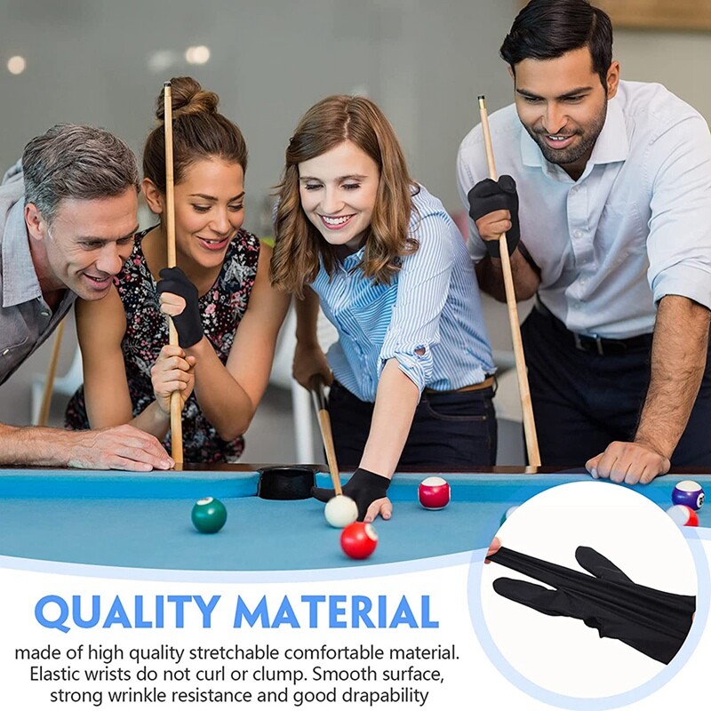 2X(Breathable Pool Gloves Billiards Gloves Pool Left Gloves6395 eBay