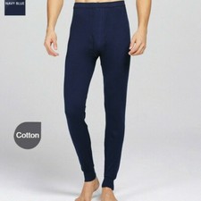 Hommes Thermique Caleçon Long Bas Intérieur Pantalon Coton Chaud Sous-Vêtement