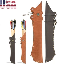 Arrow Quiver Waist Bag Leather Hip Holder  Archery RH LH Bow Hunting Shooting