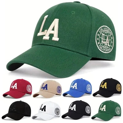 3K FASHION Los Angeles Basecap Basecaps Base Cap Vintage Style LA Schwarz Weiss Rot Grün