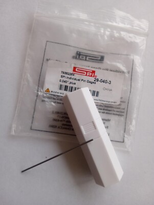SPI 29-040-3 Class ZZ Plus Plug Gage: 0.0400'' Dia 0.000200'' Tolerance
